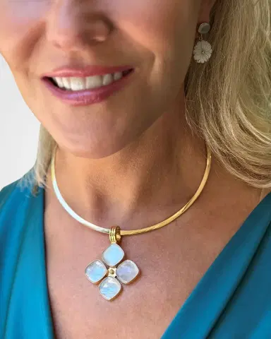 Dina Mackney Quatre Mother of Pearl Doublet Necklace | Thumbnail 2 Dina Mackney Quatre Mother of Pearl Doublet Necklace | Thumbnail 2