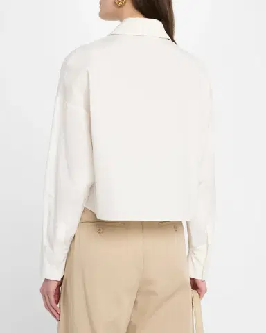Weekend Max Mara Svago Cropped Boxy Cotton Shirt | Thumbnail 2 Weekend Max Mara Svago Cropped Boxy Cotton Shirt | Thumbnail 2