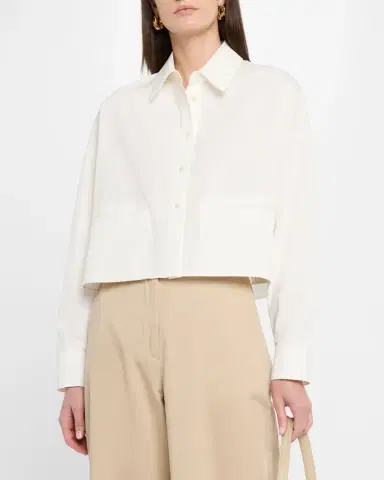 Weekend Max Mara Svago Cropped Boxy Cotton Shirt | Thumbnail 3 Weekend Max Mara Svago Cropped Boxy Cotton Shirt | Thumbnail 3