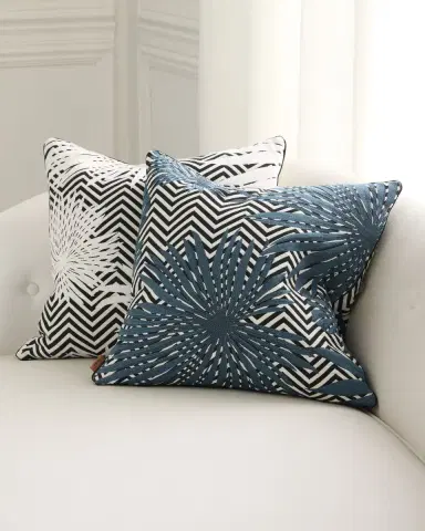 Missoni Home Ombre Embroidered Cushion, 20" Square | Thumbnail 1 Missoni Home Ombre Embroidered Cushion, 20" Square | Thumbnail 1