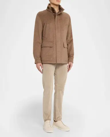 ZEGNA Men 's Oasi Cashmere Elements Car Coat | Thumbnail 2 ZEGNA Men 's Oasi Cashmere Elements Car Coat | Thumbnail 2