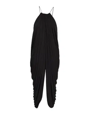 Loewe Draped Anagram Backless Midi Dress | Thumbnail 1 Loewe Draped Anagram Backless Midi Dress | Thumbnail 1