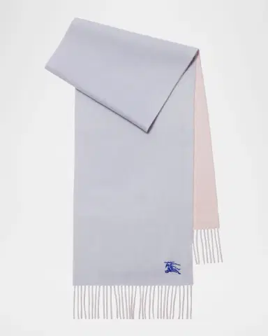 Burberry Cashmere Embroidered EKD Scarf | Thumbnail 2 Burberry Cashmere Embroidered EKD Scarf | Thumbnail 2