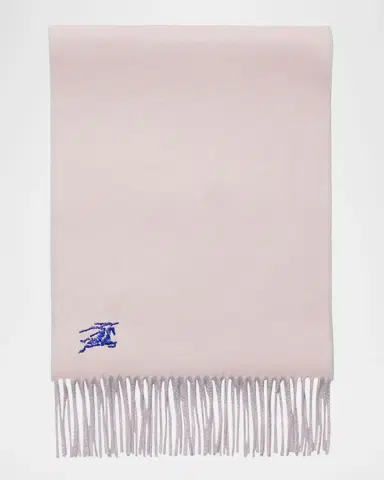 Burberry Cashmere Embroidered EKD Scarf | Thumbnail 3 Burberry Cashmere Embroidered EKD Scarf | Thumbnail 3