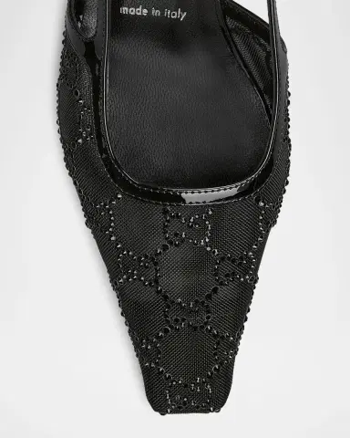 Gucci Demi Crystal Mesh Slingback Pumps | Thumbnail 3 Gucci Demi Crystal Mesh Slingback Pumps | Thumbnail 3