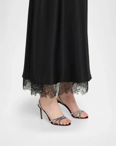Aquazzura Memoire Crystal Grosgrain Halter Sandals | Thumbnail 2 Aquazzura Memoire Crystal Grosgrain Halter Sandals | Thumbnail 2