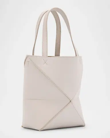 Loewe Puzzle Fold Mini Tote Bag in Calf Leather | Thumbnail 3 Loewe Puzzle Fold Mini Tote Bag in Calf Leather | Thumbnail 3