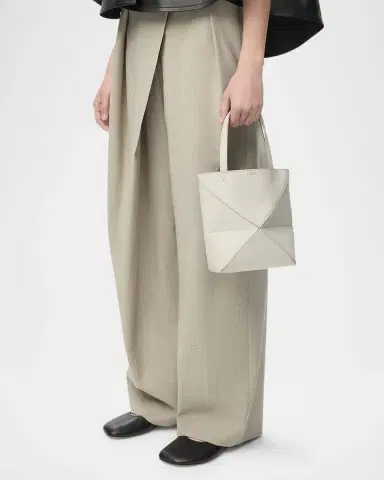 Loewe Puzzle Fold Mini Tote Bag in Calf Leather | Thumbnail 5 Loewe Puzzle Fold Mini Tote Bag in Calf Leather | Thumbnail 5