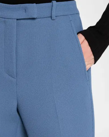 Emporio Armani Cropped Slim-Fit Pique Trousers | Thumbnail 5 Emporio Armani Cropped Slim-Fit Pique Trousers | Thumbnail 5