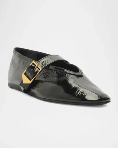 Schutz Courtney Leather Buckle Flats | Thumbnail 2 Schutz Courtney Leather Buckle Flats | Thumbnail 2