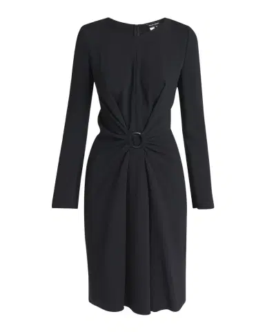 Giorgio Armani Long-Sleeve Dress with Ring Detail | Thumbnail 1 Giorgio Armani Long-Sleeve Dress with Ring Detail | Thumbnail 1