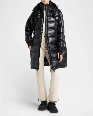 Moncler Grenoble Rochelairs Hooded Long Down Jacket | Thumbnail 2 Moncler Grenoble Rochelairs Hooded Long Down Jacket | Thumbnail 2