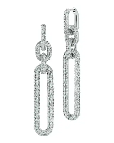 Walters Faith Morrell 18K White Gold All Diamond Drop Earrings | Thumbnail 1 Walters Faith Morrell 18K White Gold All Diamond Drop Earrings | Thumbnail 1
