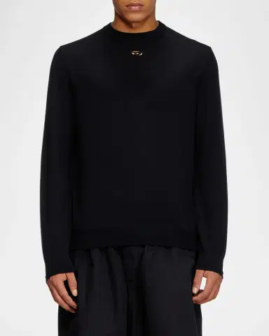 Diesel Men's K-Valiam Cutout Logo Crewneck Sweater | Thumbnail 3 Diesel Men's K-Valiam Cutout Logo Crewneck Sweater | Thumbnail 3