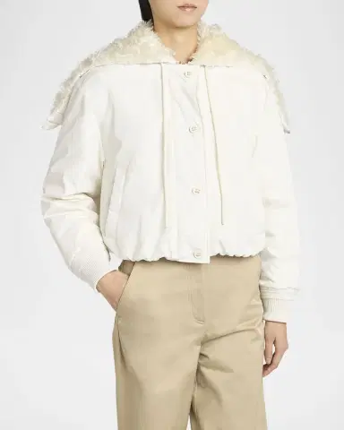 Moncler Nisiro Short Down Bomber Jacket | Thumbnail 3 Moncler Nisiro Short Down Bomber Jacket | Thumbnail 3