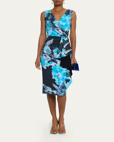 Chiara Boni La Petite Robe Draped Abstract-Print Bodycon Dress | Thumbnail 2 Chiara Boni La Petite Robe Draped Abstract-Print Bodycon Dress | Thumbnail 2