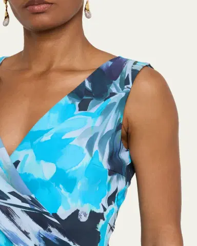 Chiara Boni La Petite Robe Draped Abstract-Print Bodycon Dress | Thumbnail 5 Chiara Boni La Petite Robe Draped Abstract-Print Bodycon Dress | Thumbnail 5