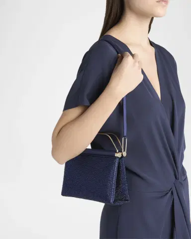 Giorgio Armani Avenue Rhinestone Satin Top-Handle Bag | Thumbnail 2 Giorgio Armani Avenue Rhinestone Satin Top-Handle Bag | Thumbnail 2