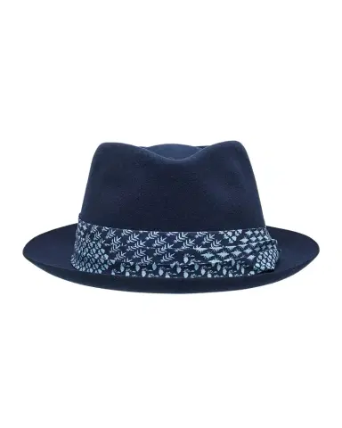 Paul Smith Men's Bandana-Trim Wool Panama Hat | Thumbnail 1 Paul Smith Men's Bandana-Trim Wool Panama Hat | Thumbnail 1