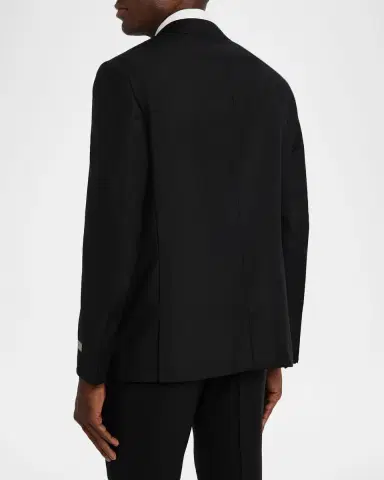 Canali Men's Textured Wool Peak Lapel Suit | Thumbnail 3 Canali Men's Textured Wool Peak Lapel Suit | Thumbnail 3