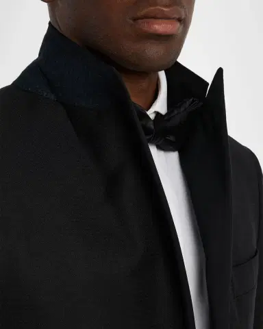 Canali Men's Textured Wool Peak Lapel Suit | Thumbnail 6 Canali Men's Textured Wool Peak Lapel Suit | Thumbnail 6