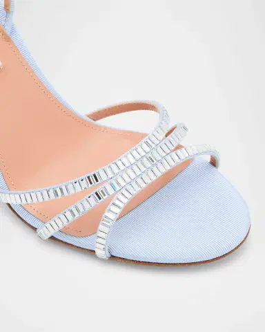 Aquazzura Memoire Crystal Grosgrain Halter Sandals | Thumbnail 5 Aquazzura Memoire Crystal Grosgrain Halter Sandals | Thumbnail 5