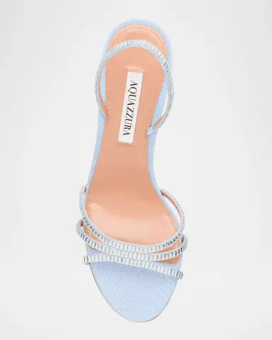 Aquazzura Memoire Crystal Grosgrain Halter Sandals | Thumbnail 6 Aquazzura Memoire Crystal Grosgrain Halter Sandals | Thumbnail 6