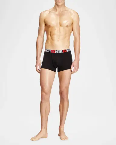 Diesel Men's UMBX-Damien 5-Pack Stretch Cotton Trunks | Thumbnail 2 Diesel Men's UMBX-Damien 5-Pack Stretch Cotton Trunks | Thumbnail 2