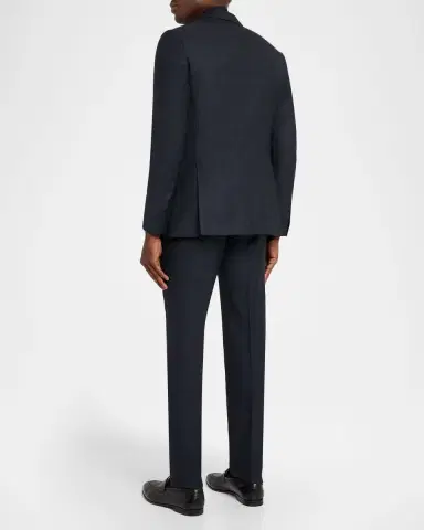 Brioni Men's Wool Micro-Plaid Two-Piece Suit | Thumbnail 3 Brioni Men's Wool Micro-Plaid Two-Piece Suit | Thumbnail 3