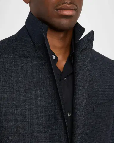 Brioni Men's Wool Micro-Plaid Two-Piece Suit | Thumbnail 8 Brioni Men's Wool Micro-Plaid Two-Piece Suit | Thumbnail 8