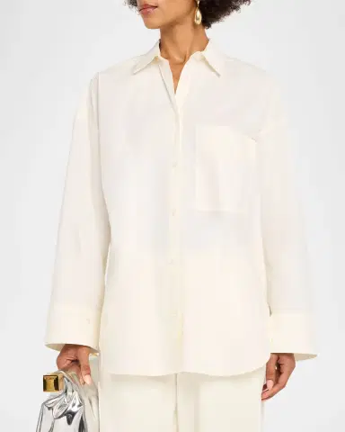 By Malene Birger Derris Oversized Organic Cotton Shirt | Thumbnail 4 By Malene Birger Derris Oversized Organic Cotton Shirt | Thumbnail 4