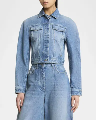 Jacquemus The Oval Denim Jacket | Thumbnail 4 Jacquemus The Oval Denim Jacket | Thumbnail 4