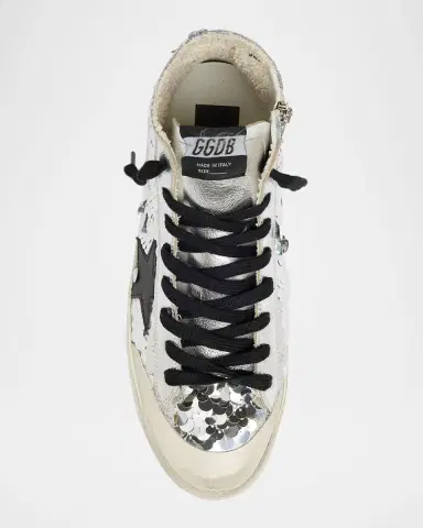 Golden Goose Francy Sequined High-Top Sneakers | Thumbnail 6 Golden Goose Francy Sequined High-Top Sneakers | Thumbnail 6