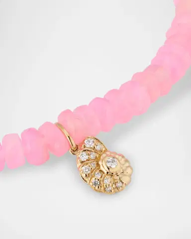 Sydney Evan 14K Gold & Diamond Nautilus Charm on Opal Beaded Bracelet | Thumbnail 3 Sydney Evan 14K Gold & Diamond Nautilus Charm on Opal Beaded Bracelet | Thumbnail 3