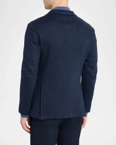 Boglioli Men's Houndstooth Two-Button Jacket | Thumbnail 3 Boglioli Men's Houndstooth Two-Button Jacket | Thumbnail 3