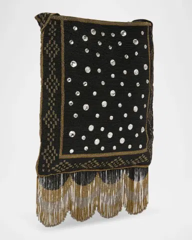 Valentino Garavani Nellcote Medium Beaded Fringed Shoulder Bag | Thumbnail 3 Valentino Garavani Nellcote Medium Beaded Fringed Shoulder Bag | Thumbnail 3