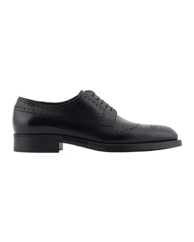 Giorgio Armani Men's Leather Brogue Derby Shoes | Thumbnail 1 Giorgio Armani Men's Leather Brogue Derby Shoes | Thumbnail 1