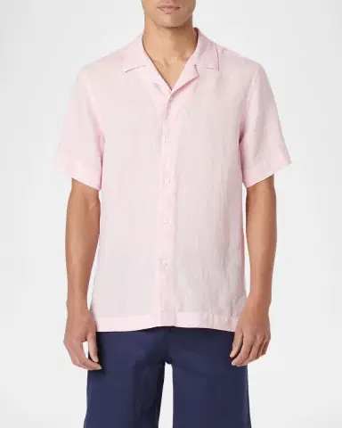 Bugatchi Men 's Jackson Linen Camp Shirt | Thumbnail 3 Bugatchi Men 's Jackson Linen Camp Shirt | Thumbnail 3