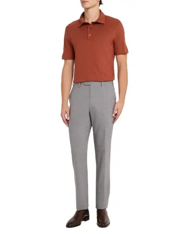 Brioni Men's Cotton and Cashmere Polo Shirt | Thumbnail 1 Brioni Men's Cotton and Cashmere Polo Shirt | Thumbnail 1