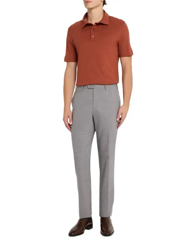 Men 's Cotton and Cashmere Polo Shirt Men 's Cotton and Cashmere Polo Shirt
