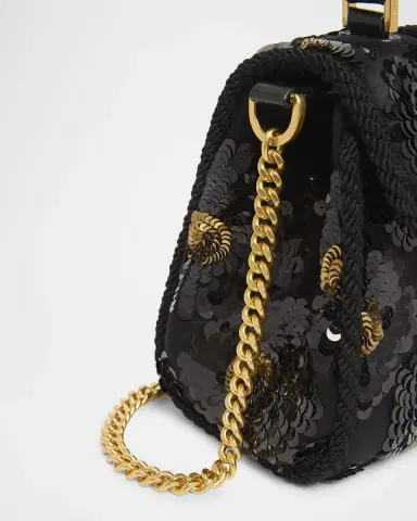 Valentino Garavani VSling Mini Sequin-Embellished Top-Handle Bag | Thumbnail 6 Valentino Garavani VSling Mini Sequin-Embellished Top-Handle Bag | Thumbnail 6
