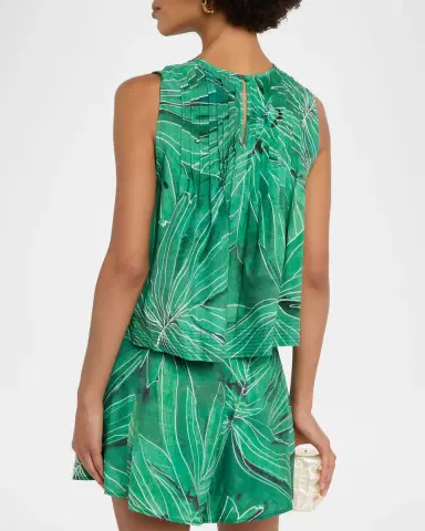 Marie Oliver Letta Pleated Tank Top | Thumbnail 3 Marie Oliver Letta Pleated Tank Top | Thumbnail 3