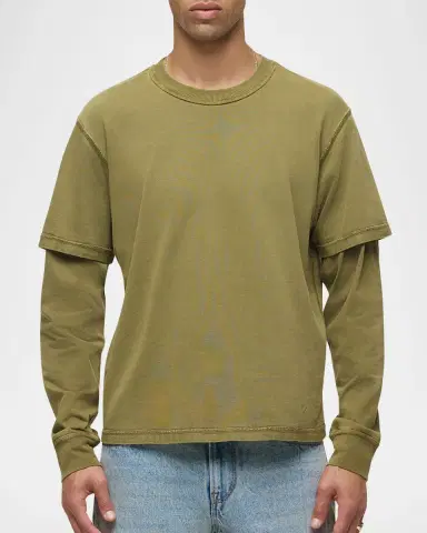 Hudson Men 's Hybrid Long-Sleeve T-Shirt | Thumbnail 4 Hudson Men 's Hybrid Long-Sleeve T-Shirt | Thumbnail 4