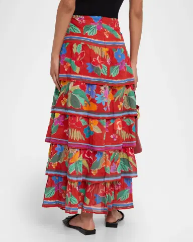Marie Oliver Christie Tiered Maxi Skirt | Thumbnail 3 Marie Oliver Christie Tiered Maxi Skirt | Thumbnail 3