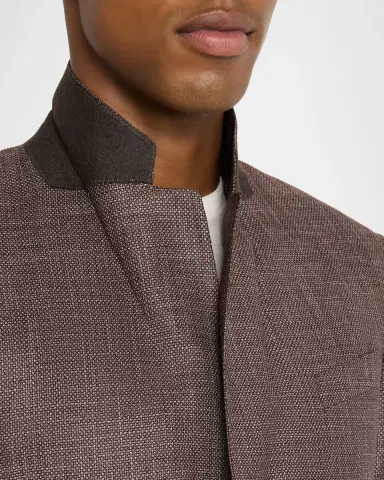 Emporio Armani Men's Bamboo Viscose Birdseye G Line Sport Coat | Thumbnail 6 Emporio Armani Men's Bamboo Viscose Birdseye G Line Sport Coat | Thumbnail 6