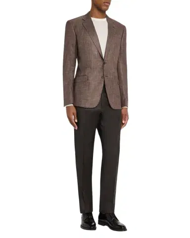 Emporio Armani Men's Bamboo Viscose Birdseye G Line Sport Coat | Thumbnail 1 Emporio Armani Men's Bamboo Viscose Birdseye G Line Sport Coat | Thumbnail 1