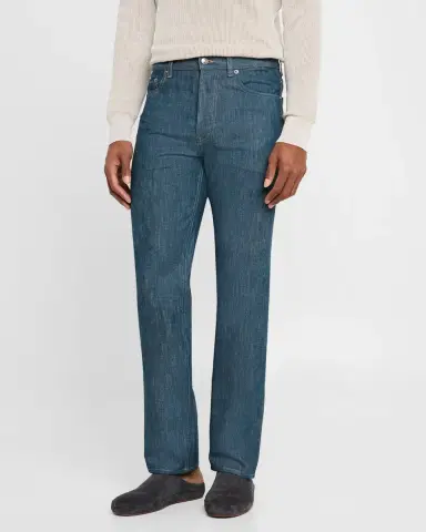 Loro Piana Men 's Kamen Straight-Fit Denim Pants | Thumbnail 4 Loro Piana Men 's Kamen Straight-Fit Denim Pants | Thumbnail 4