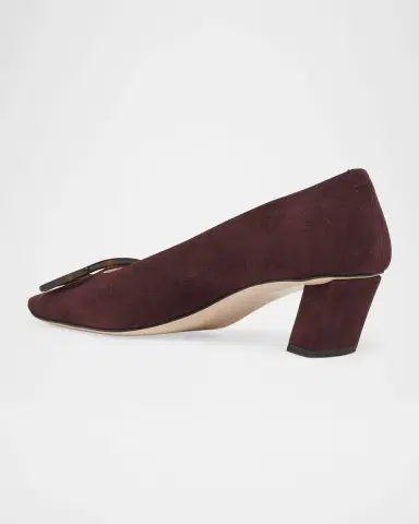 Roger Vivier Belle Vivier Turtle Suede Pumps | Thumbnail 2 Roger Vivier Belle Vivier Turtle Suede Pumps | Thumbnail 2
