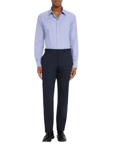 Emporio Armani Men's Cotton Micro-Houndstooth Classic Fit Sport Shirt | Thumbnail 1 Emporio Armani Men's Cotton Micro-Houndstooth Classic Fit Sport Shirt | Thumbnail 1