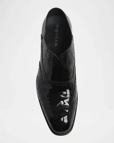 Alexander McQueen Mens' Jermyn Brogue Slip-On Loafers | Thumbnail 5 Alexander McQueen Mens' Jermyn Brogue Slip-On Loafers | Thumbnail 5